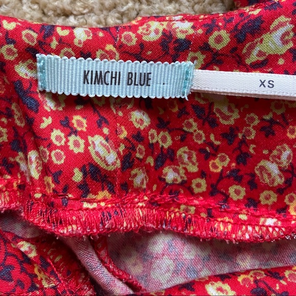 NWOT: Daisy May Red Floral Ruffle Dress - Picture 7 of 7